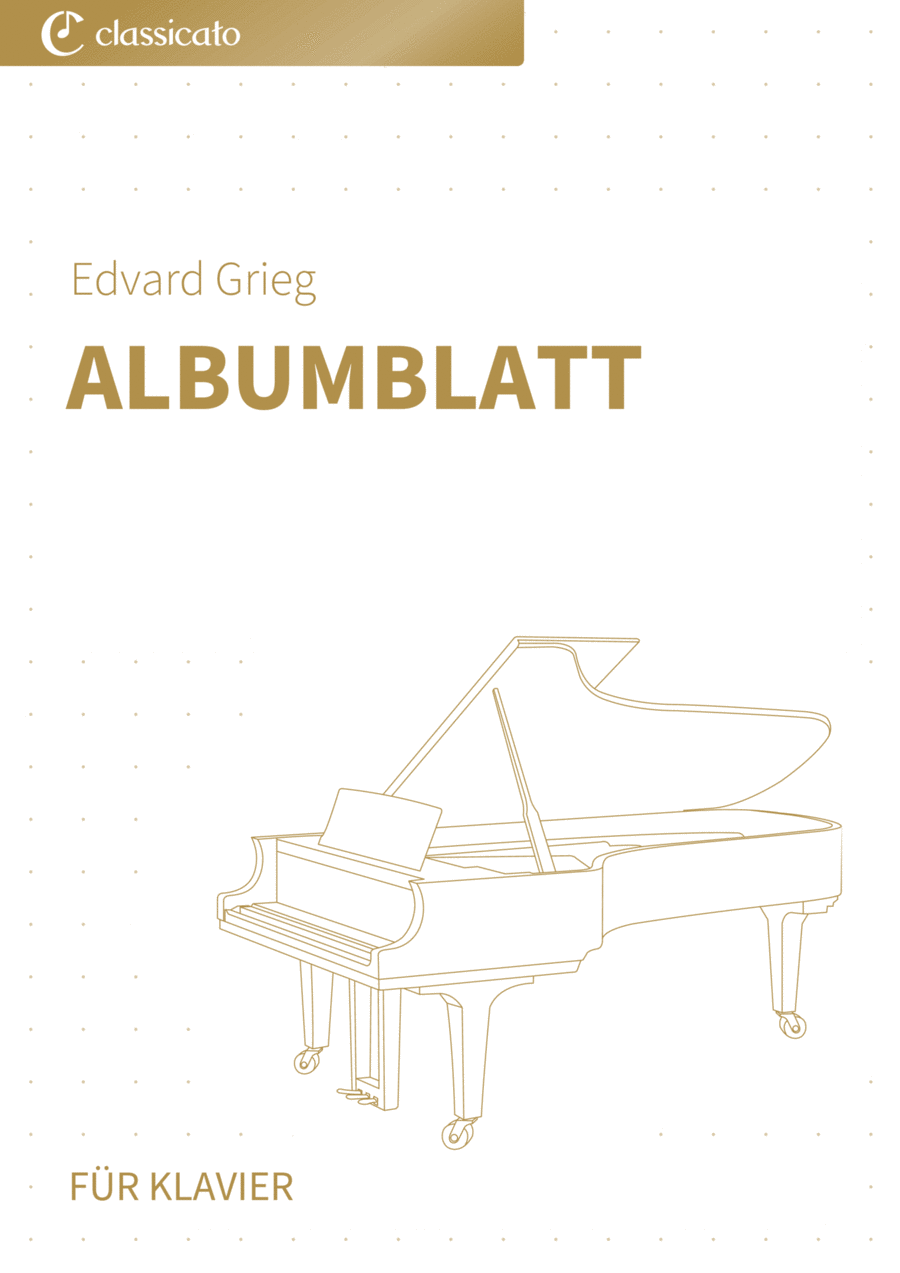 Albumblatt Piano scores gallery preview page 1