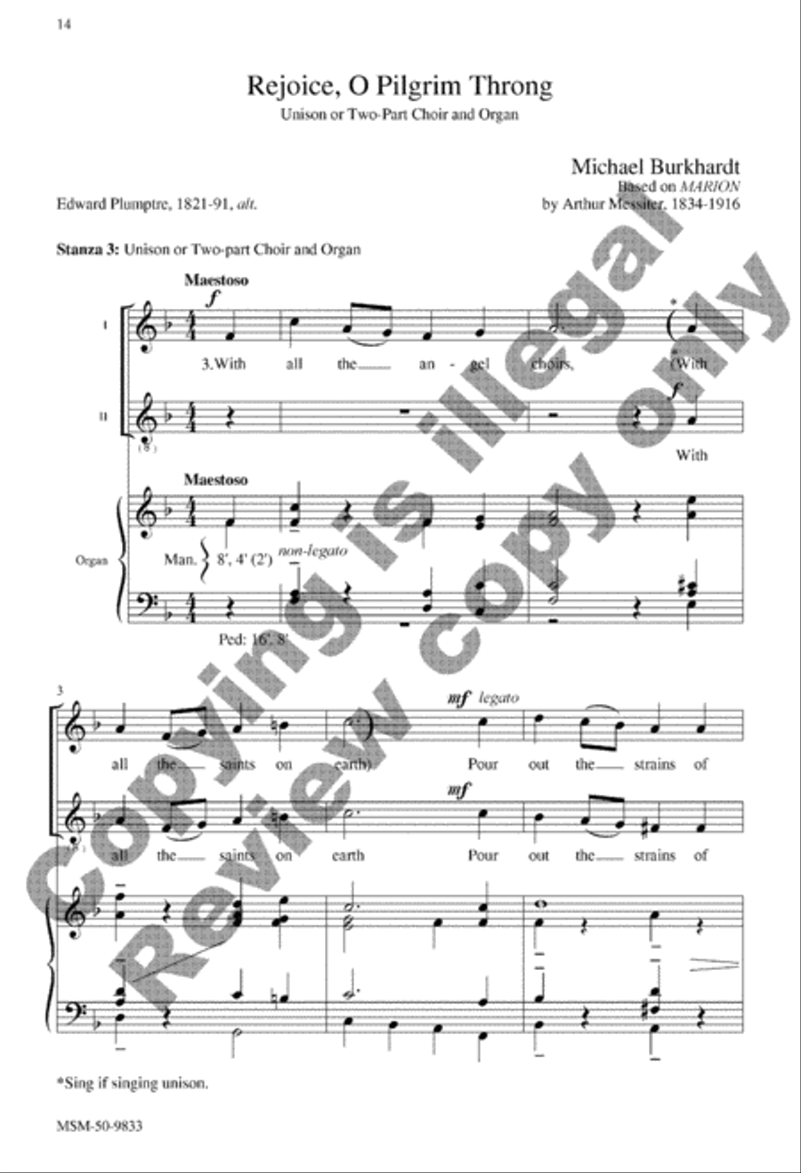 With Angel Choirs, Set 1 With Angel Choirs, Set 1 SSATB scores gallery preview page 14