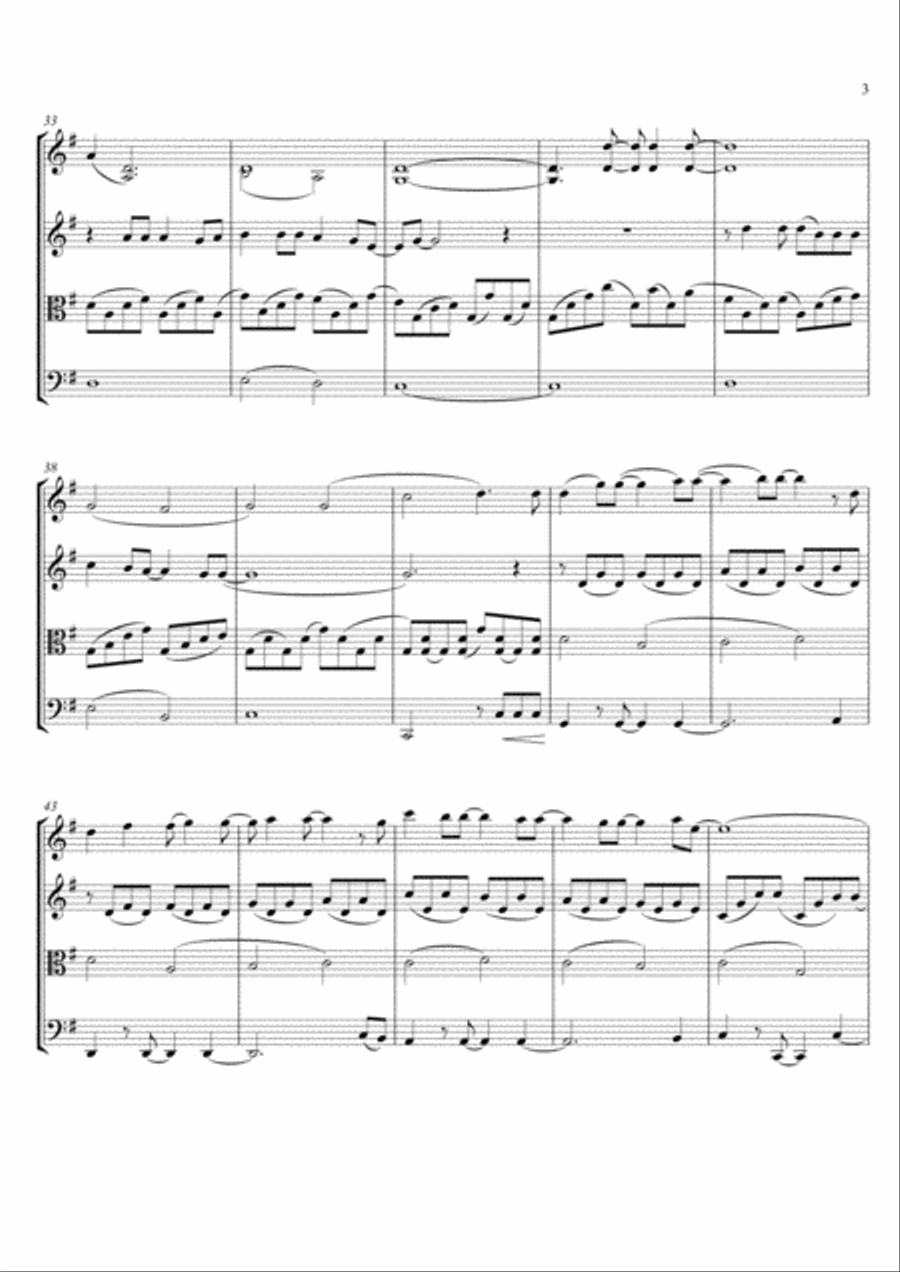 A Million Dreams String Quartet scores gallery preview page 4