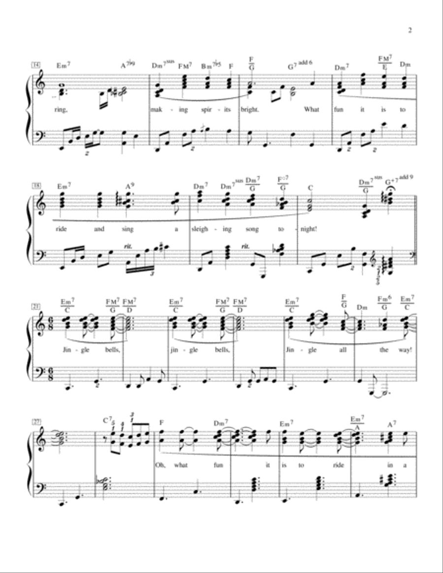 Jingle Bells-Jazzy Small Ensemble scores gallery preview page 3