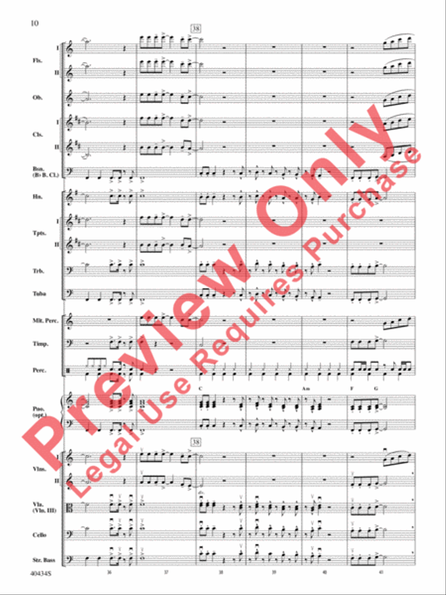 Last Friday Night (T.G.I.F.) / Edge of Glory Full Orchestra scores gallery preview page 11
