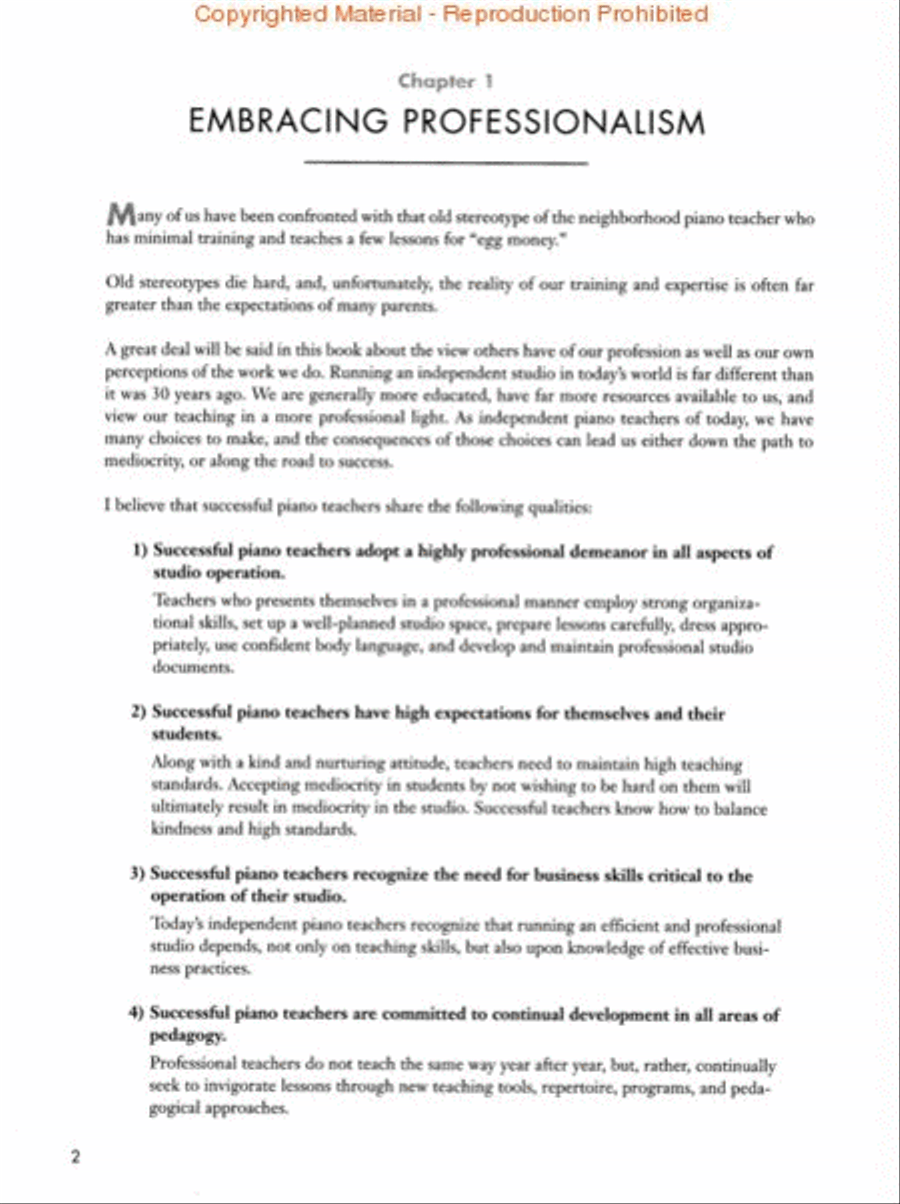 The Independent Piano Teacher's Studio Handbook Piano Method scores gallery preview page 2