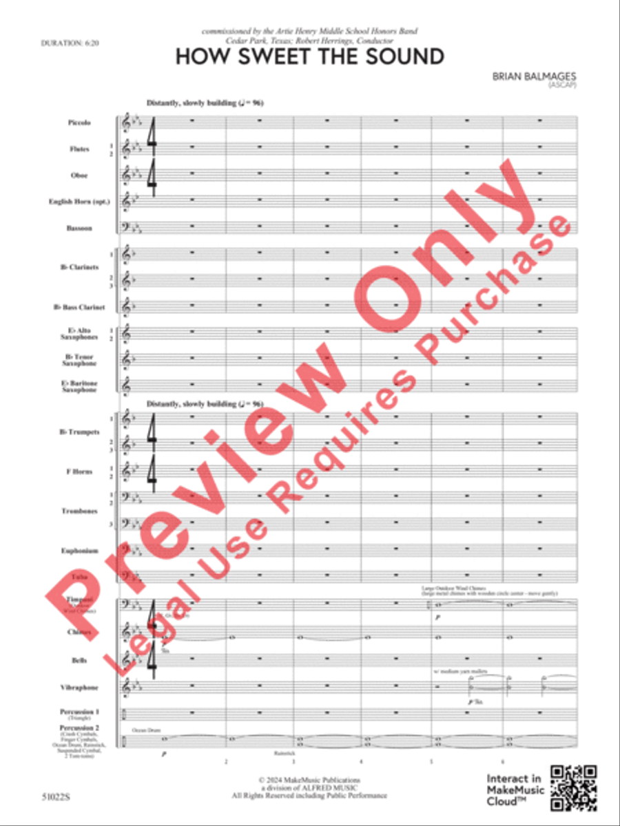 How Sweet the Sound How Sweet the Sound Concert Band scores gallery preview page 5