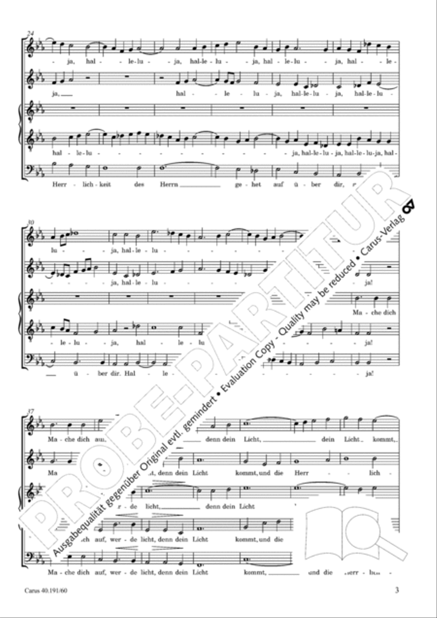 Lift yourself up and be bright SATTB scores gallery preview page 4
