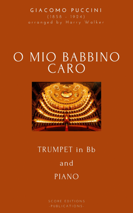 Book cover for Puccini: O Mio Babbino Caro (for Trumpet in Bb and Piano)