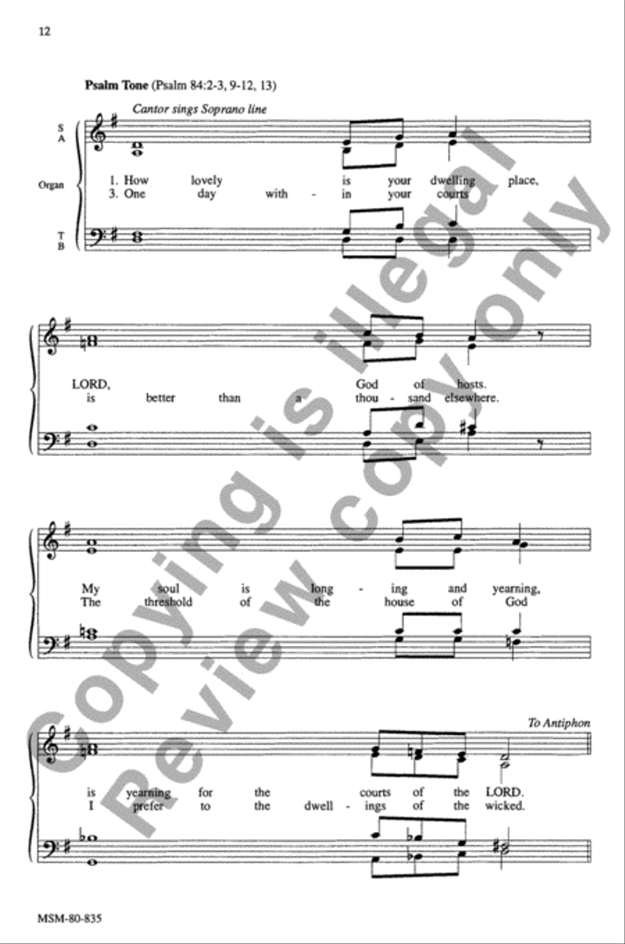 Communion Antiphons for the Lenten Season 4-Part scores gallery preview page 13