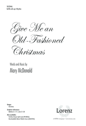 Book cover for Give Me an Old-Fashioned Christmas