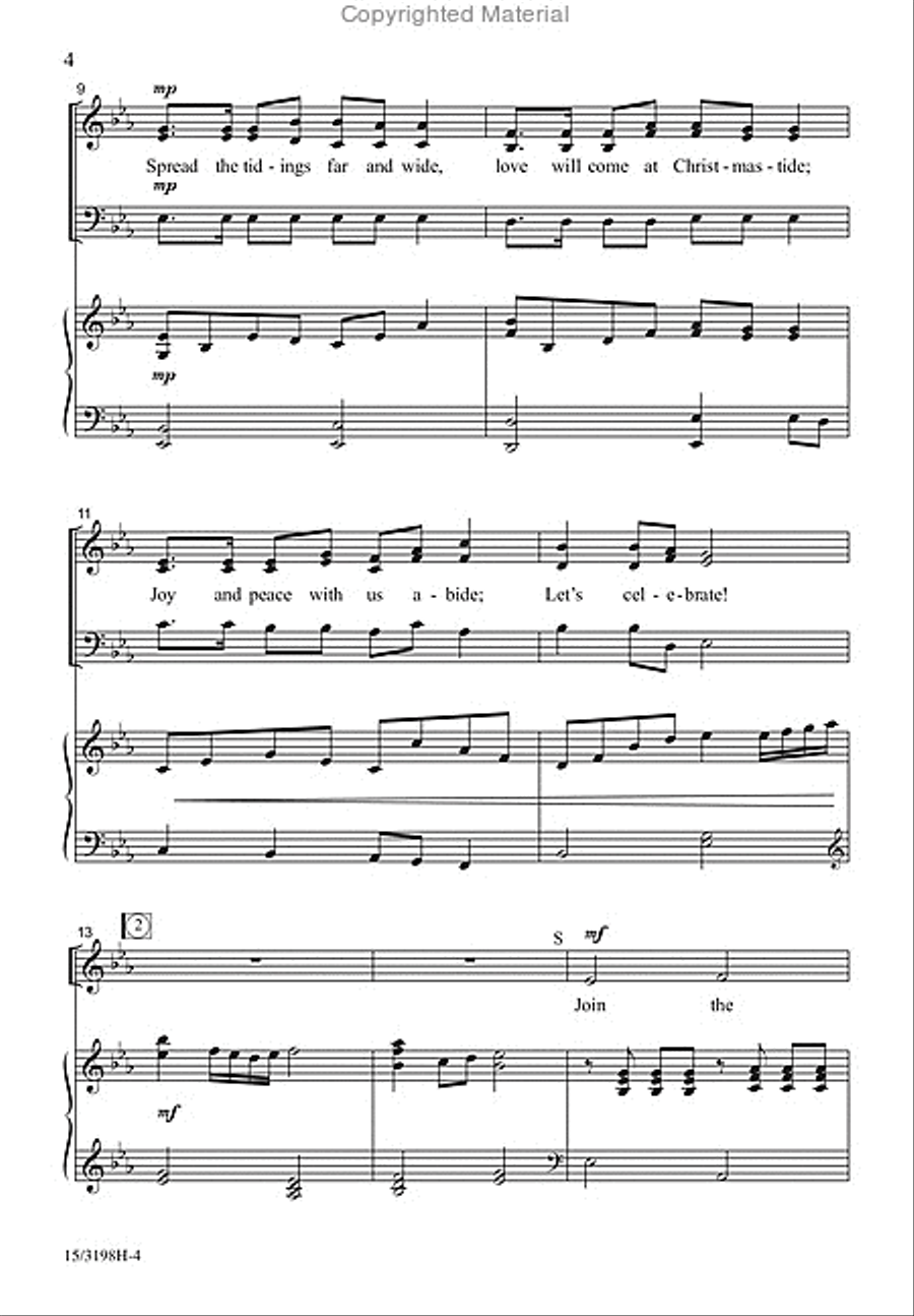 Mozart's Celebration Canon 3-Part scores gallery preview page 3