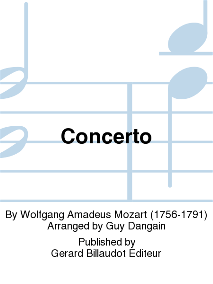 Concerto Concerto Chamber Music scores gallery preview page 1