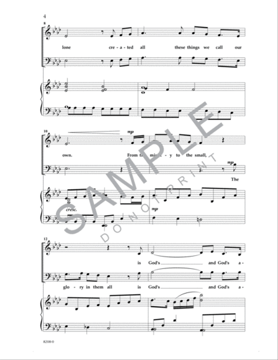 God and God Alone God and God Alone 4-Part scores gallery preview page 3