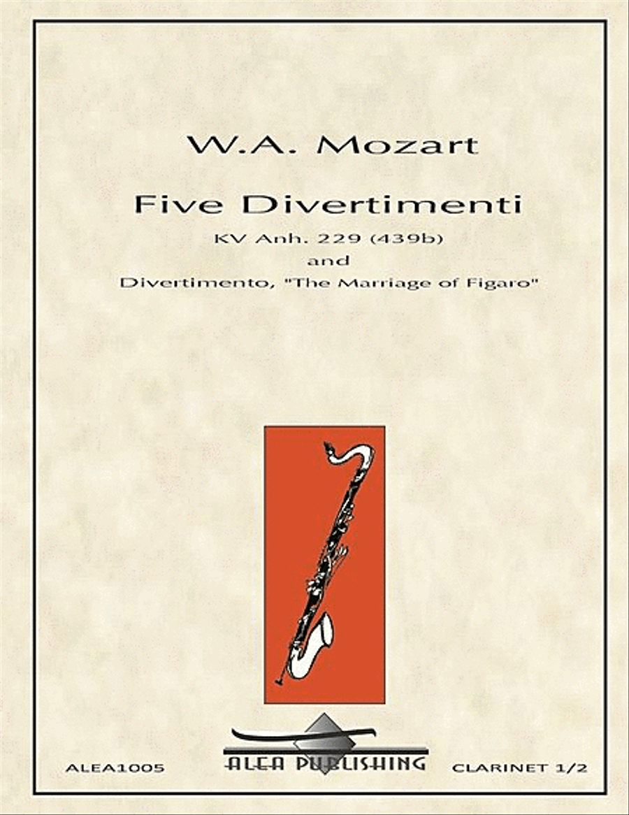 Divertimenti Clarinet Trio scores gallery preview page 1