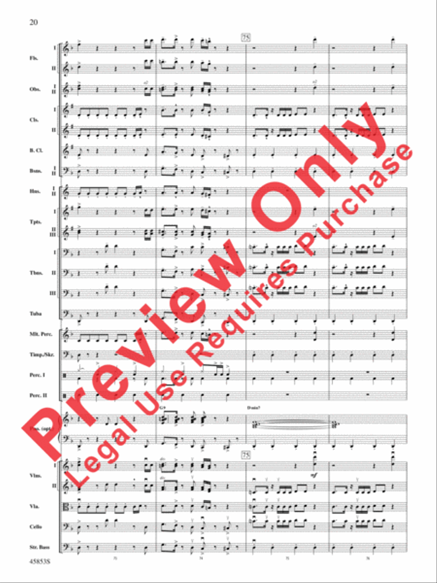 The Best of Bruno Mars Full Orchestra scores gallery preview page 20