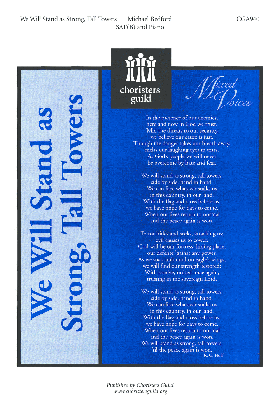 We Will Stand as Strong, Tall Towers 3-Part scores gallery preview page 1