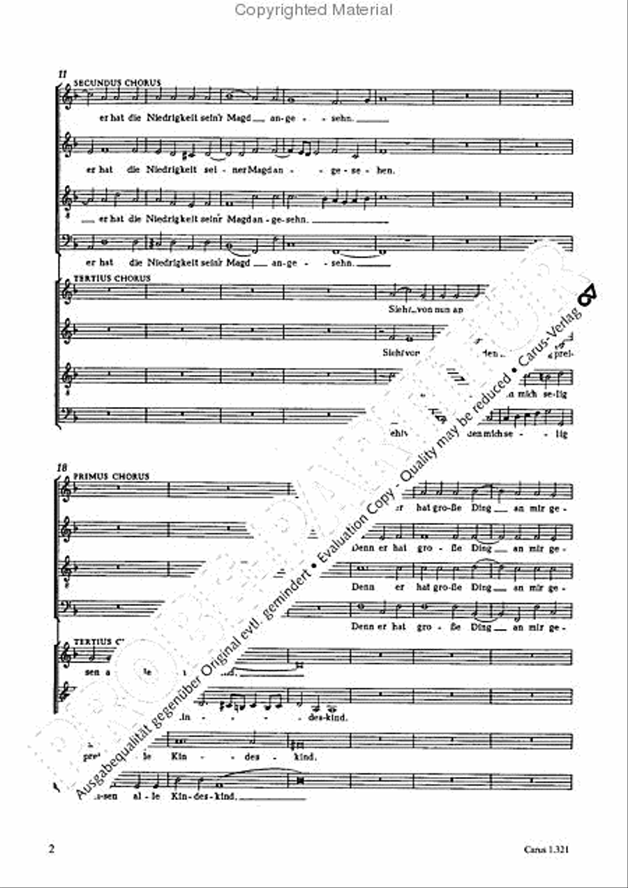 All my spirit exalts my Saviour (Meine Seele erhebt den Herren) 4-Part scores gallery preview page 3