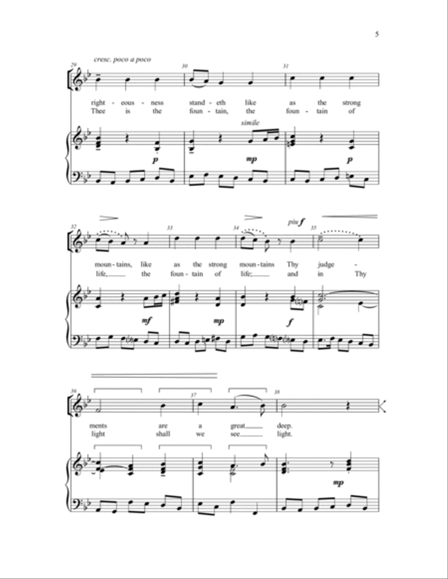 Thy Mercy, Jehovah Thy Mercy, Jehovah 2-Part scores gallery preview page 4