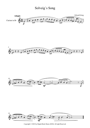 Solveig`s Song - Edvard Grieg (Clarinet)