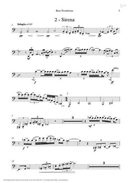Entia Imaginaria (Bass Trombone & Piano version) image number null
