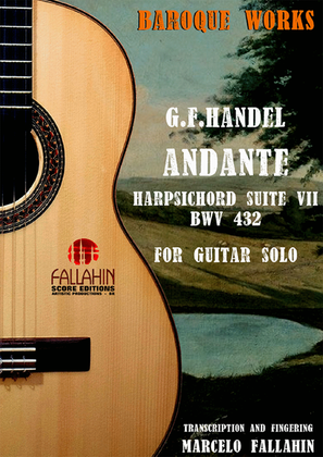 Book cover for ANDANTE - SUITE VII - BWV 432 - G.F.HANDEL - FOR GUITAR SOLO
