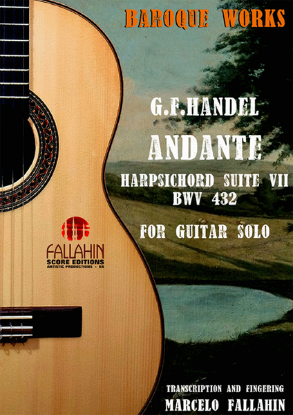 ANDANTE - SUITE VII - BWV 432 - G.F.HANDEL - FOR GUITAR SOLO image number null