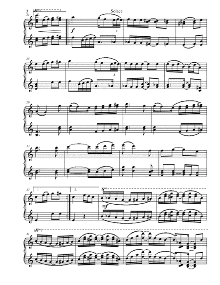 Joplin's Solace (A Mexican Serenade) Piano Duet (1 Piano 4 Hands)