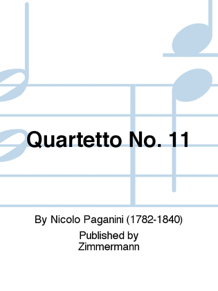 Book cover for Quartetto No. 11