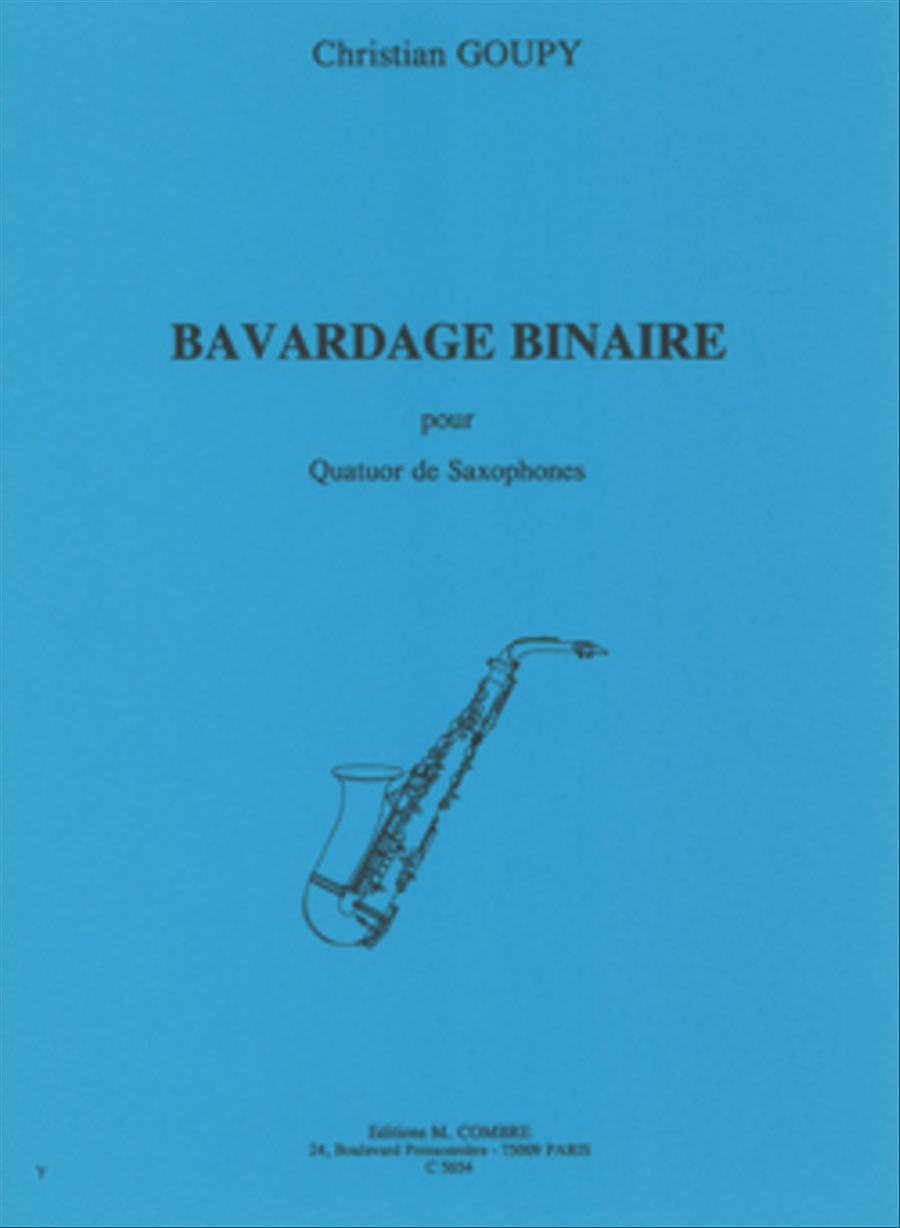 Bavardage binaire Saxophone Quartet scores gallery preview page 1