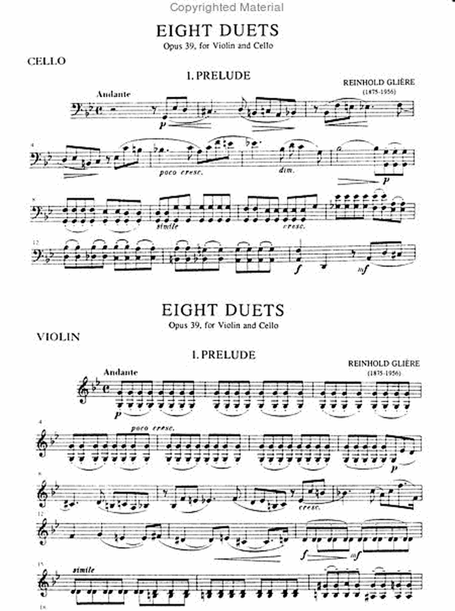 8 Duets, Op. 39