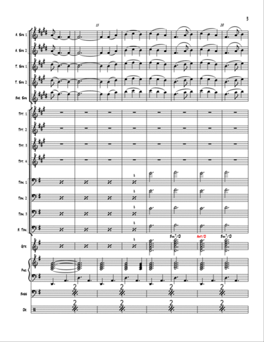 Snow Queen Jazz Ensemble scores gallery preview page 3