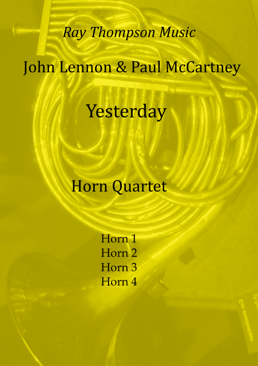 Yesterday Brass Quartet scores gallery preview page 1