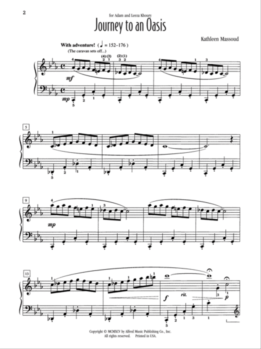 Journey to an Oasis Journey to an Oasis Piano Solo scores gallery preview page 3