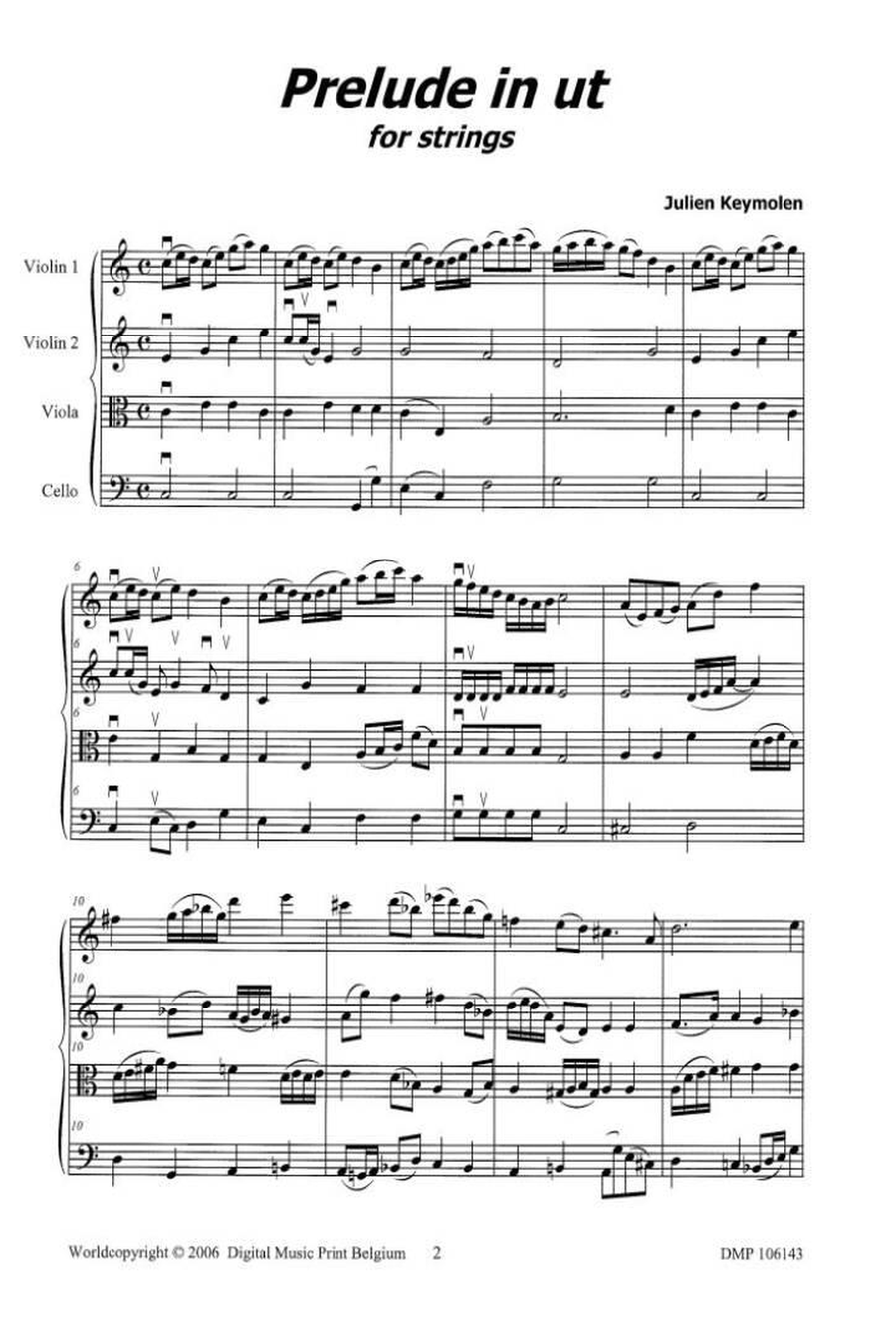Prelude In C Set of Parts scores gallery preview page 2
