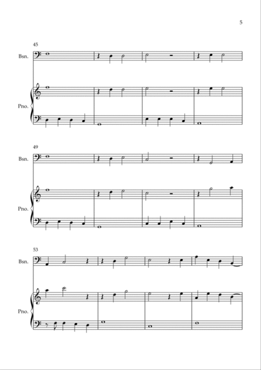 Flowers Bassoon scores gallery preview page 5
