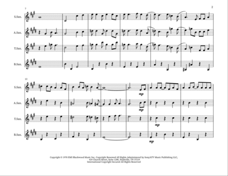 Put Your Hand In The Hand Small Ensemble scores gallery preview page 2
