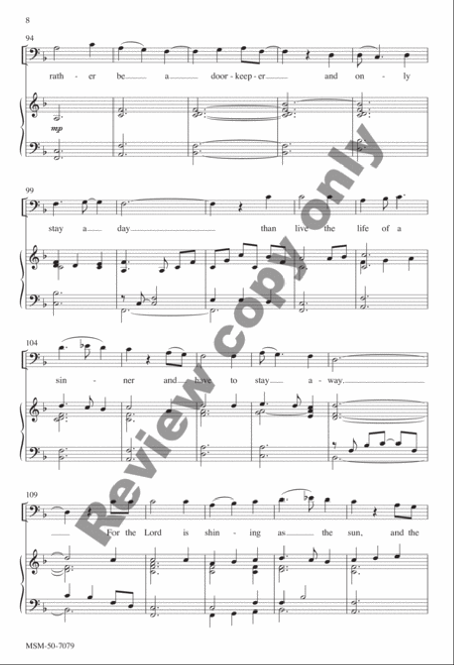 How Lovely Is Thy Dwelling Place 4-Part scores gallery preview page 8