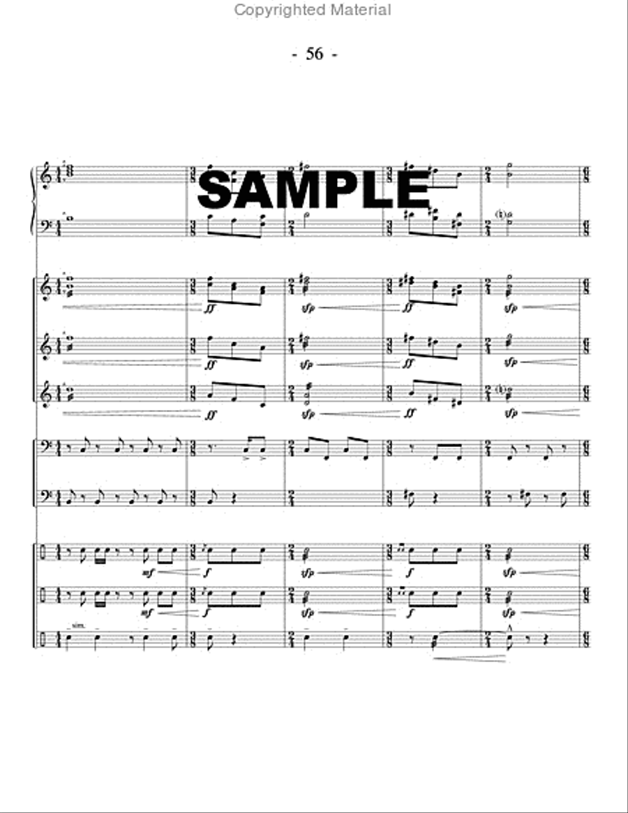 Cat Spanking (score only) Percussion Ensemble scores gallery preview page 4