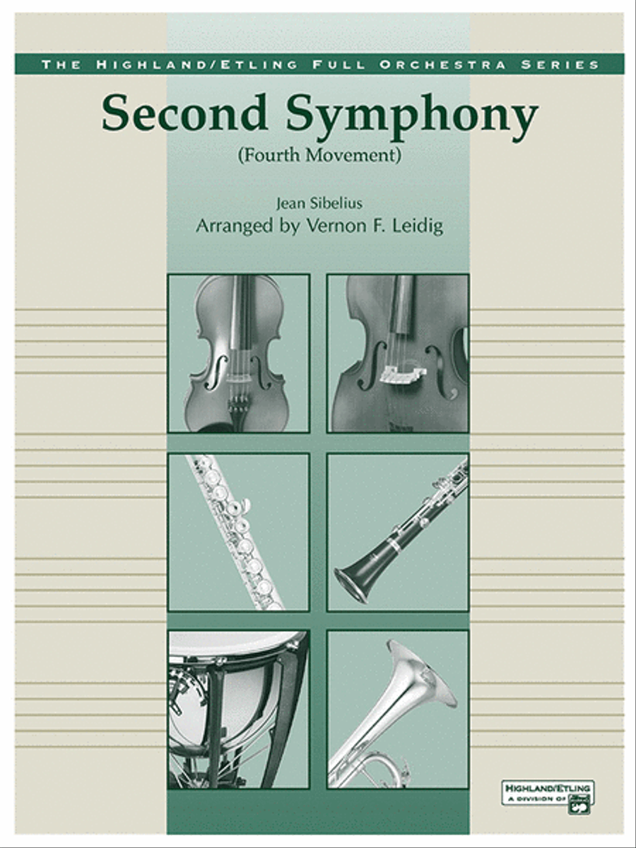 Sibelius's 2nd Symphony, 4th Movement by Jean Sibelius Full Orchestra - Sheet Music
