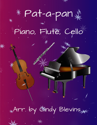 Book cover for Pat-a-pan, for Piano, Flute and Cello