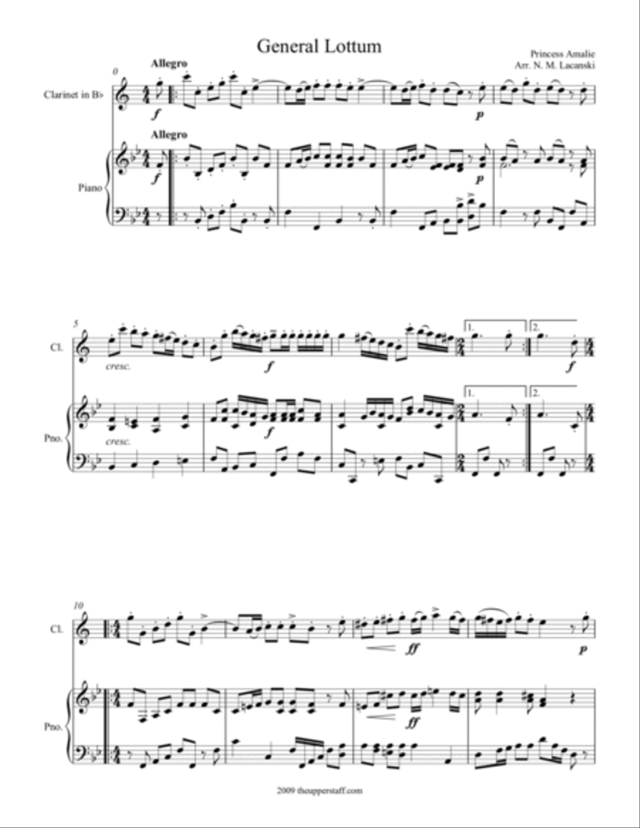 General Lottum Clarinet Solo scores gallery preview page 2