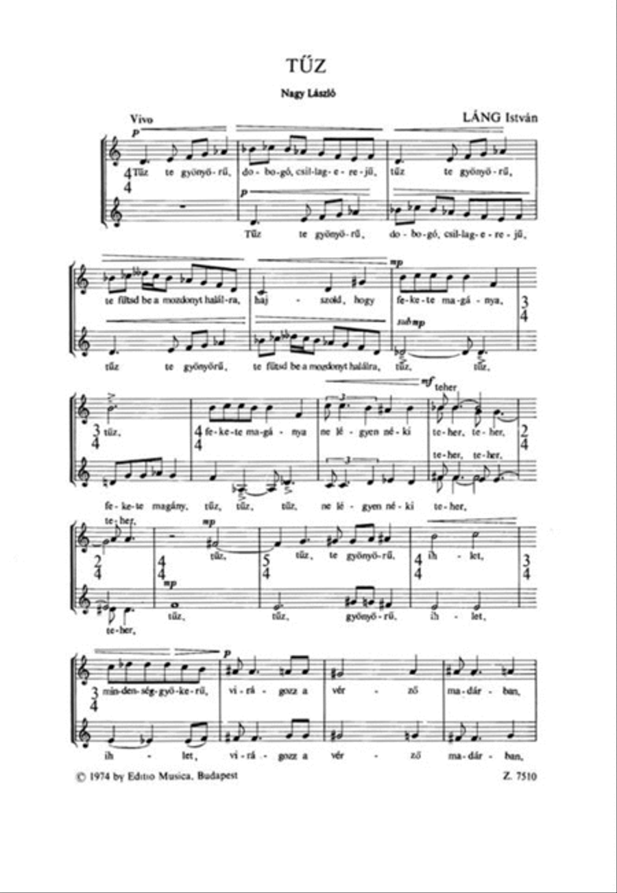 Tüz A Cappella scores gallery preview page 3