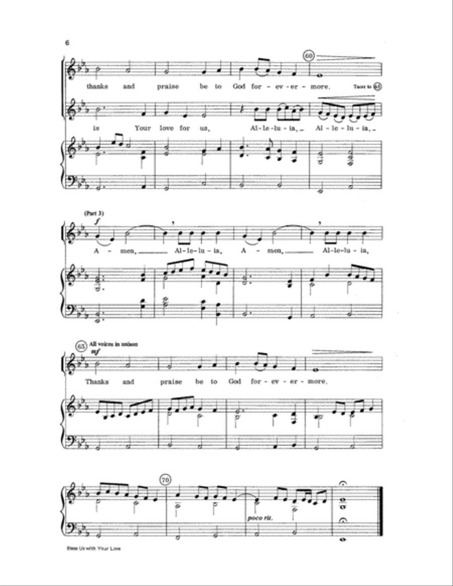 Bless Us with Your Love Bless Us with Your Love Choir scores gallery preview page 6