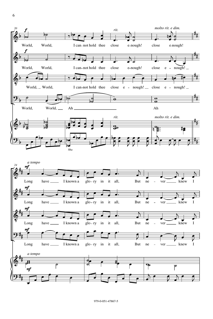 God's World God's World 4-Part scores gallery preview page 4