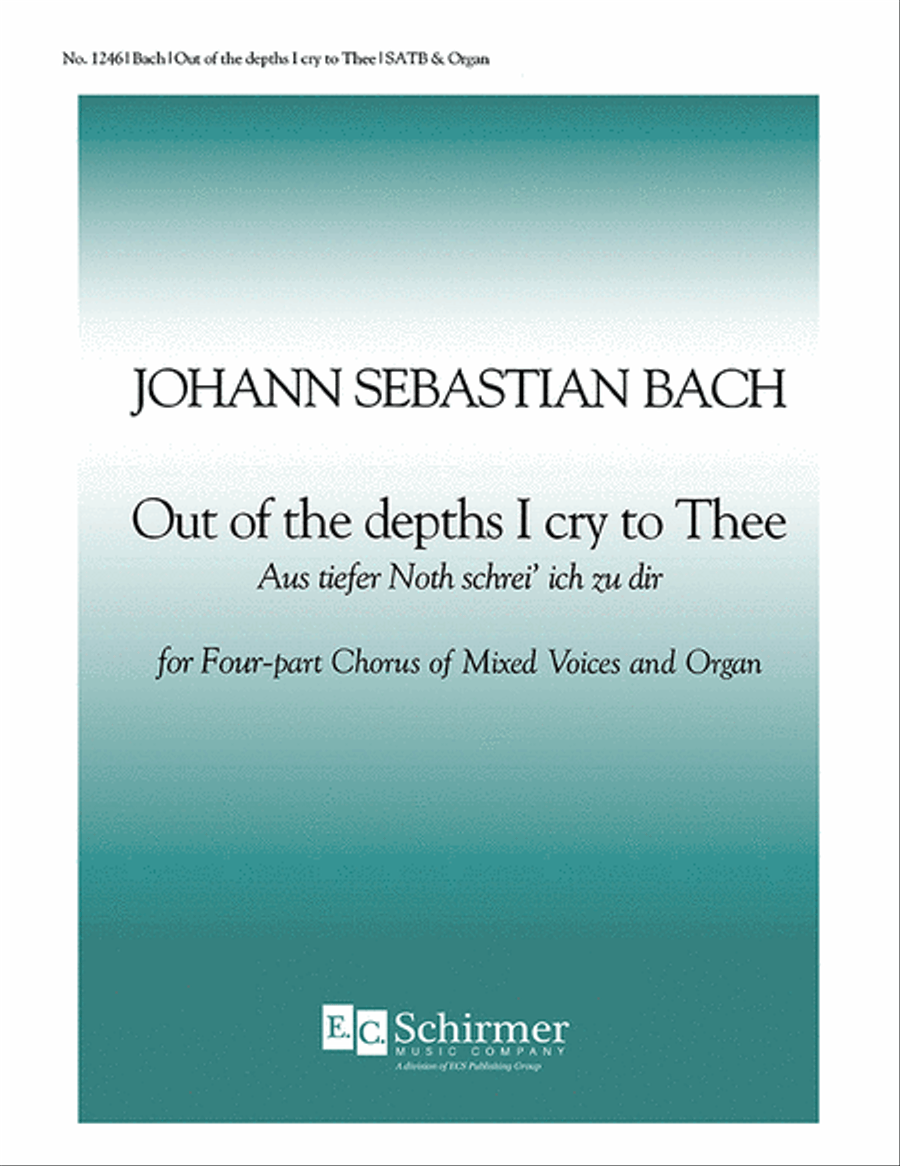 Out of the Depths I Cry to Thee (Aus tiefer Not) 4-Part scores gallery preview page 1