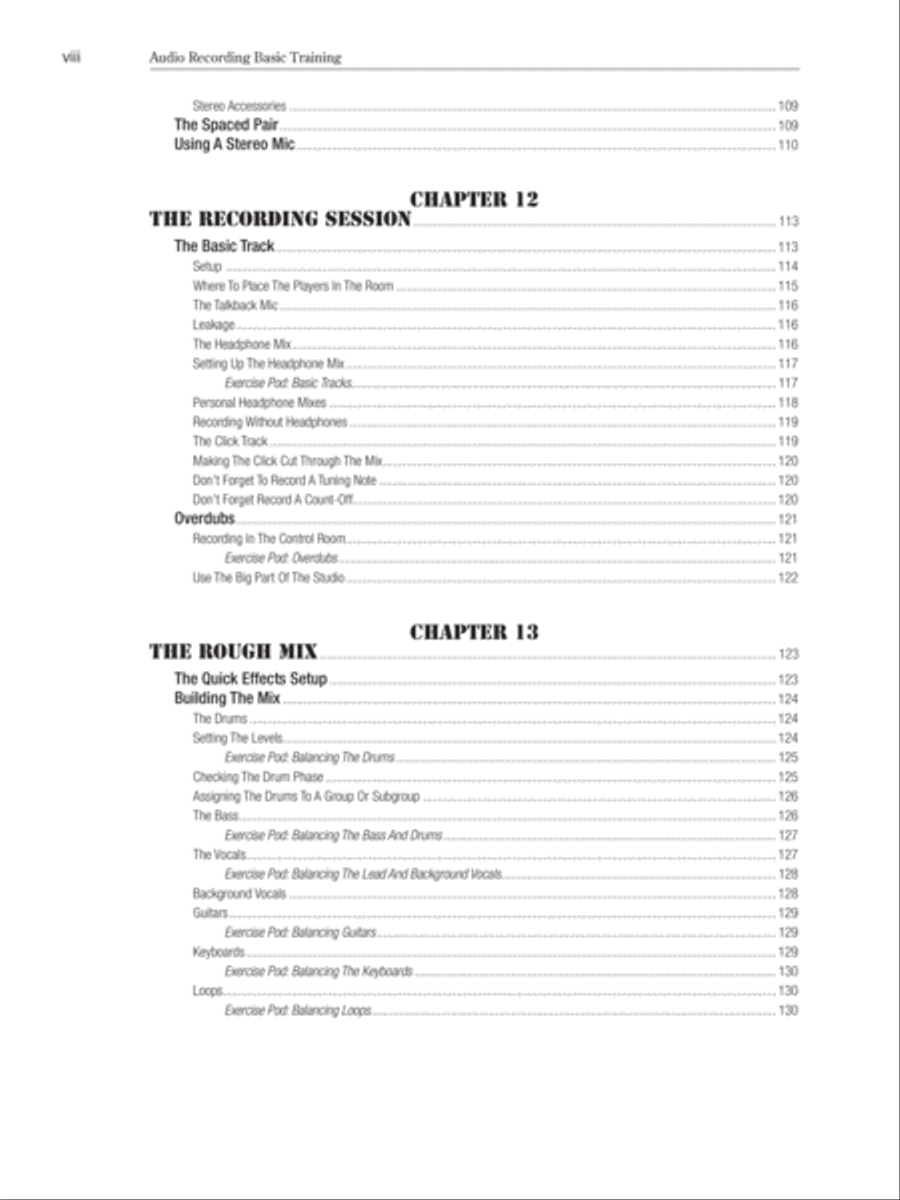 Audio Recording Boot Camp Textbook - Sheet Music page 7