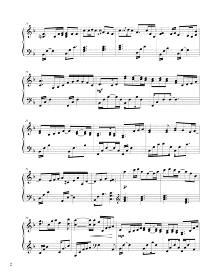 Silent Night Silent Night Piano Solo scores gallery preview page 2