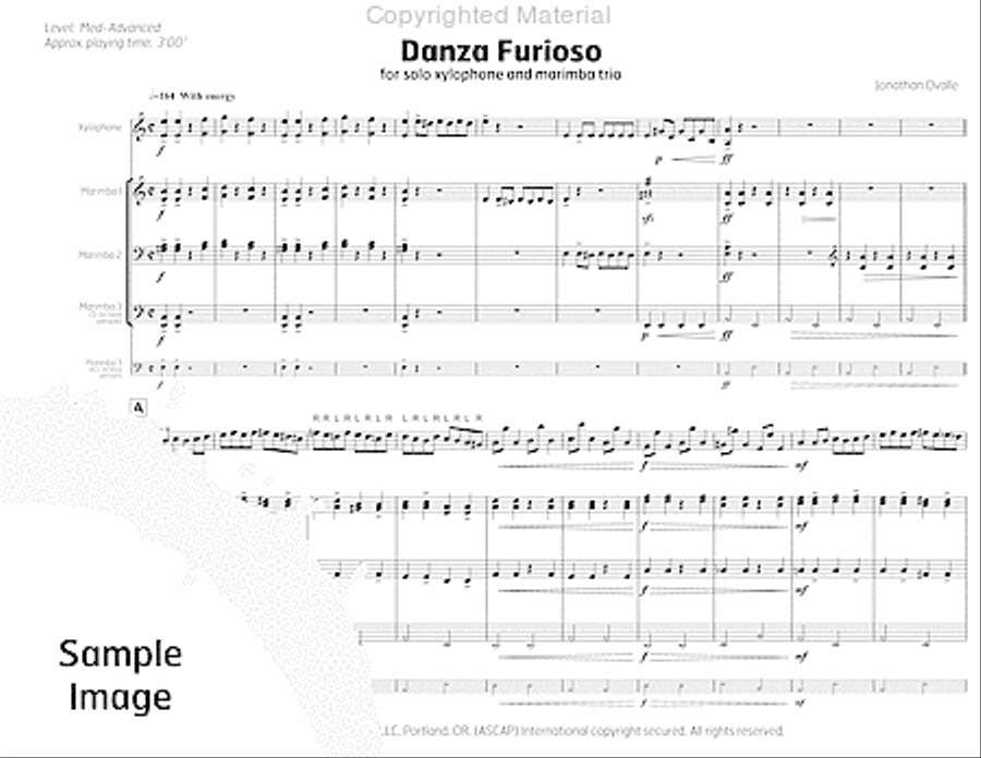Danza Furioso Percussion Ensemble scores gallery preview page 4
