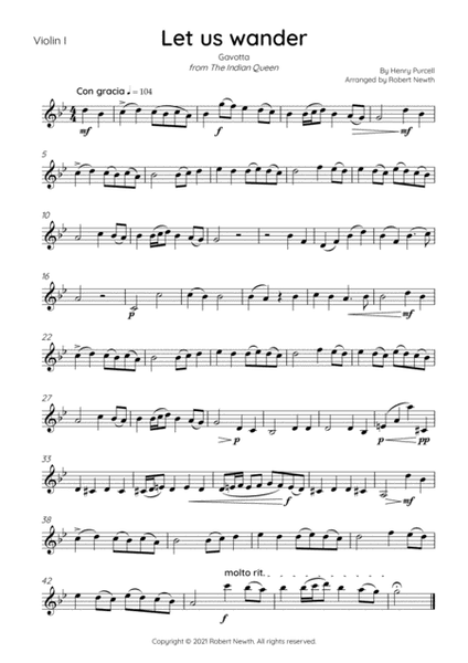 Let us wander (Purcell) for String Quartet image number null