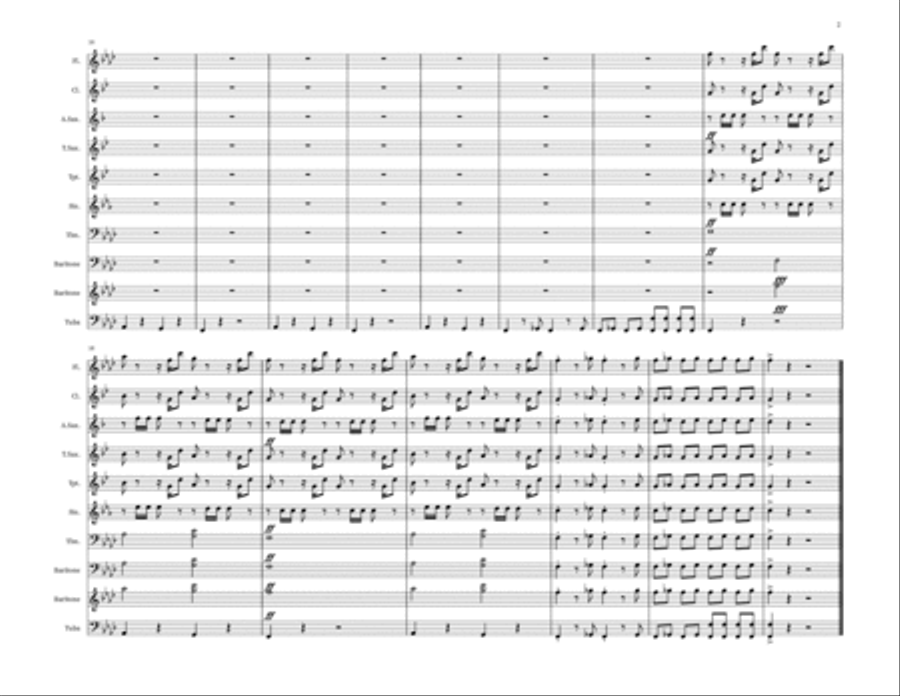 Wipe Me Down Marching Band scores gallery preview page 2