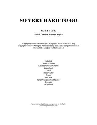 Book cover for So Very Hard To Go