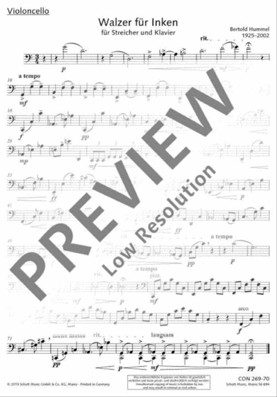 Walzer für Inken String Orchestra scores gallery preview page 11