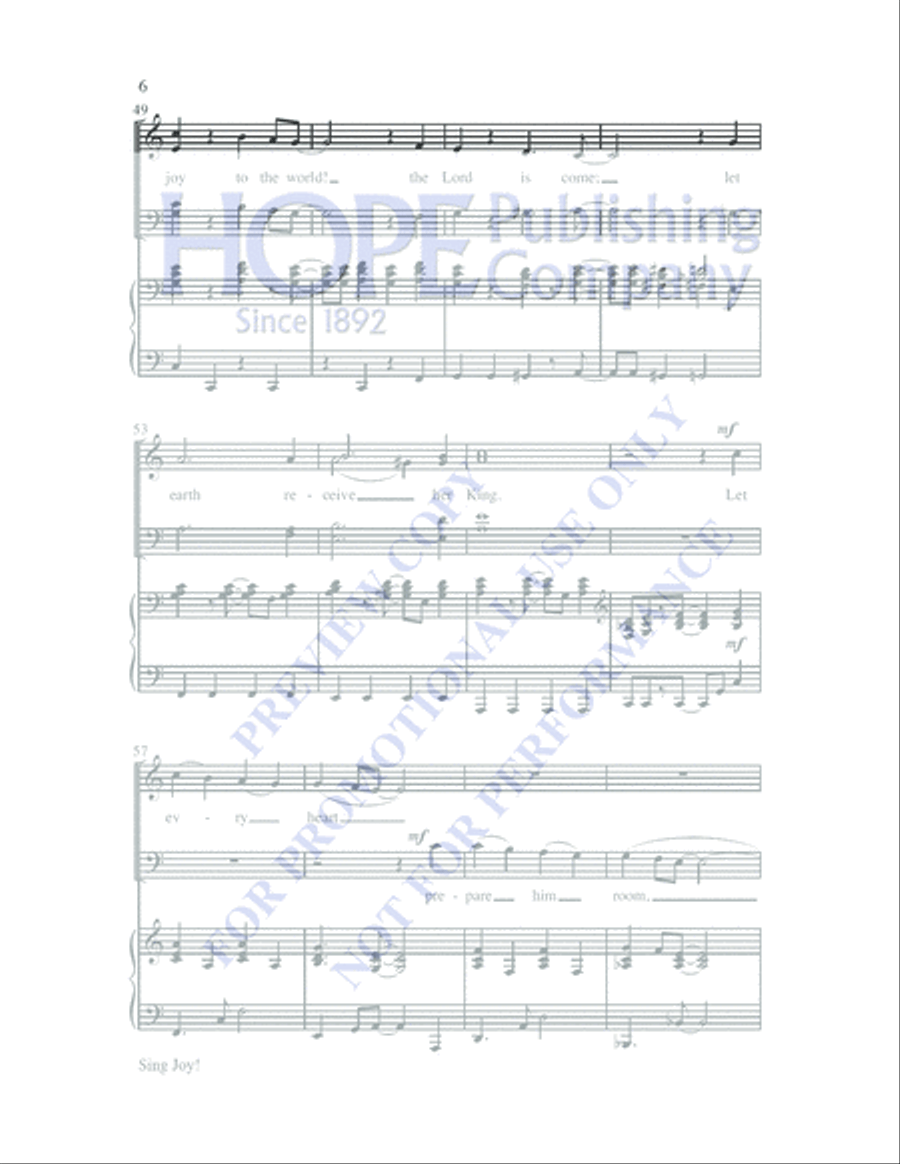 Joy! Joy! 4-Part scores gallery preview page 9
